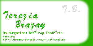 terezia brazay business card